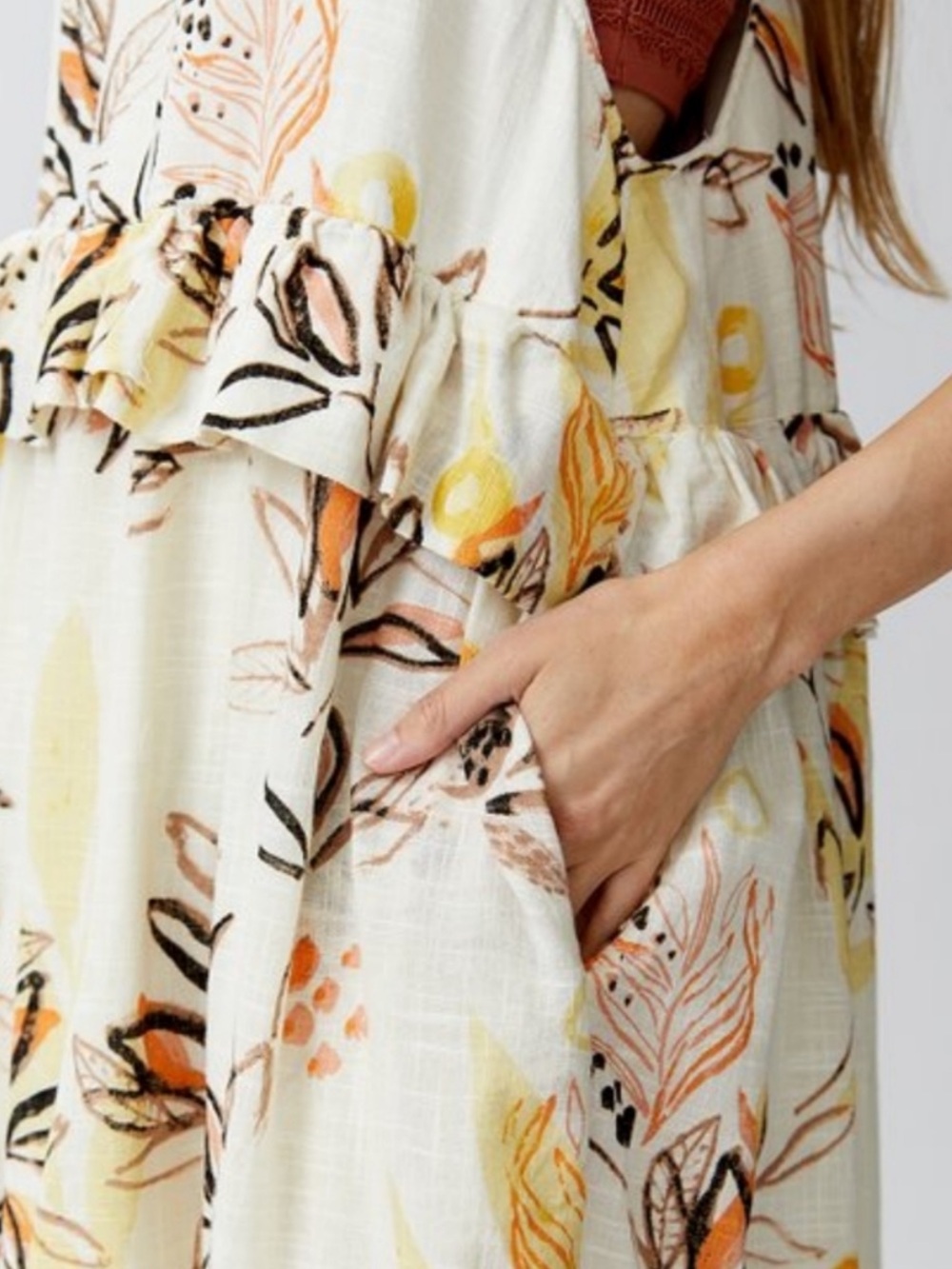 Free People Anita Maxi Dress In Ivory - Picture 6 of 9